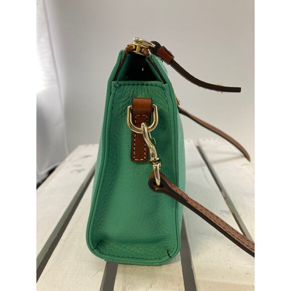 DOONEY & BOURKE SMALL MINT PEBBLED LEATHER CROSSBODY BAG - Picture 5 of 16